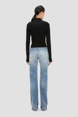 Victoria Beckham Mila Top In Black - XL - Womens