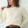 Sloane Crewneck in Oat Milk