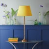 Larger Bamboozle table lamp in antique brass