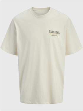 Jack & Jones Watercolour Tee - Antique White - XL