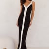Same Days Ribbed Maxi Dress Black