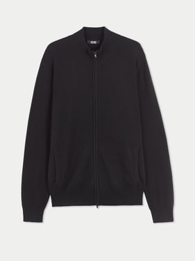 Essential Full-Zip Cashmere Cardigan - 3XL / Black / MK03-1481