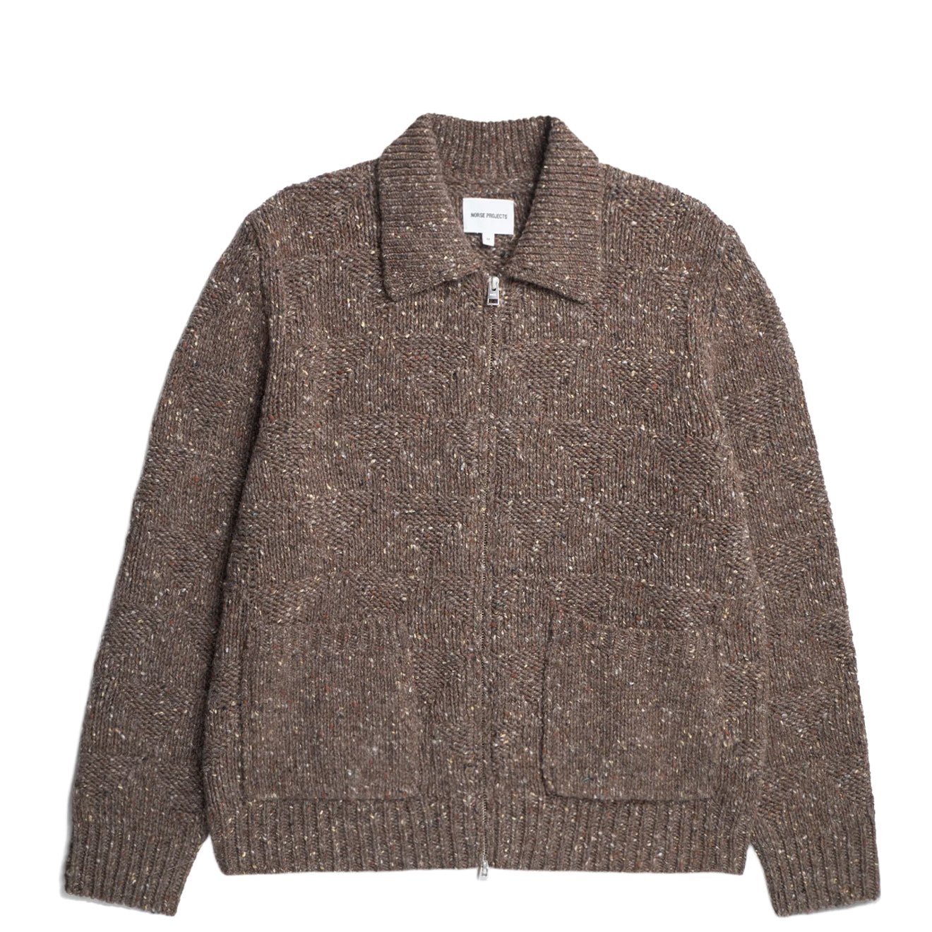Norse Projects Erik Donegal Diamond Jacket Seal Brown