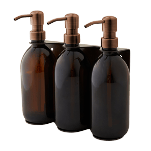 Gold Triple Wall Mounted Soap Dispenser