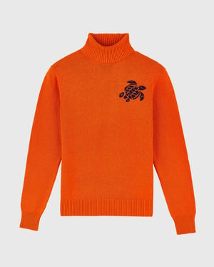 Vilebrequin - Men Cotton Cashmere Turtleneck Turtle - Pullover - Flegere - Brown - Size XXXL