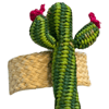 Cactus Blossom Handwoven Iraca Napkin Ring
