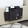 QE Home Bedside Felt Pocket in Dark Grey