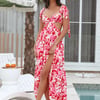 Classy Style Maxi Dress Red