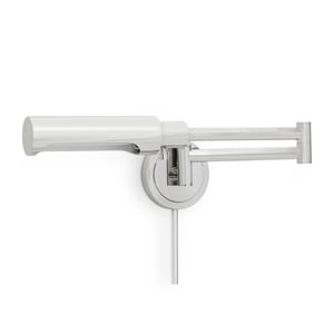 Noble Polished Nickel Steel Swing Arm Task Sconce