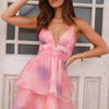 Party Number Mini Dress Pink