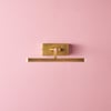 Smaller Blake Rechargeable Picture Light in Brass