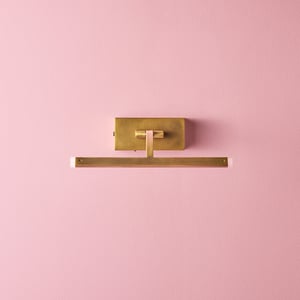 Smaller Blake Rechargeable Picture Light in Brass