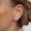 Butterfly Pearl Stud Earrings Sterling Silver