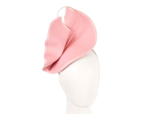 Sculpted pink felt winter racing fascinator