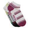 Weird Fish Loretta Trainer Socks 3 Pack Dark Raspberry Size 4-7