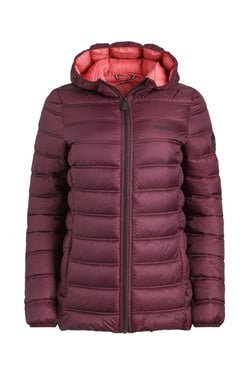 Weird Fish Eshka Lightweight Padded Jacket Aubergine Size 18