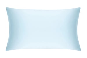 Pastel Blue Pure Silk Pillowcase - Super King / Without