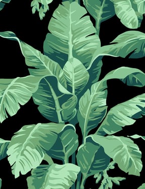 Pacifico Palm' Wallpaper by Nathan Turner - Onyx - Traditional / 27 in. x 27 ft.