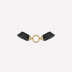 Black Agate Tassel Necklace