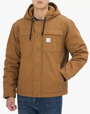 Men's Insulated Work Jacket with Multiple Pockets