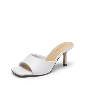 DREAM PAIRS Women   s Kitten Heel Square Toe Sandals