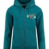 Weird Fish Franchises Graphic Full Zip Hoodie Deep Teal Size 10