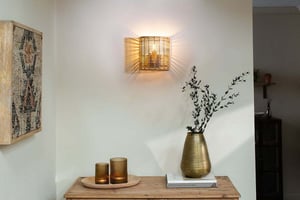 nkuku Noko Rattan Wall Lamp | Lights | Small | Natural