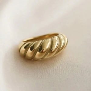 Gold Ring - Mason & Madison Croissant Dôme Ring - 6
