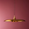 Flying saucer pendant in brass