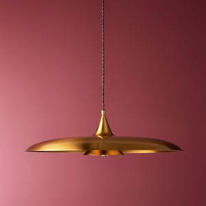 Flying saucer pendant in brass