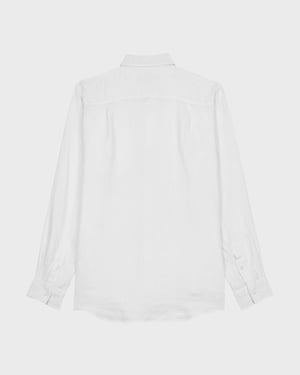 Vilebrequin - Men Linen Shirt Solid - Shirt - Caroubis - White - Size XXXL