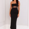 Excellence Strapless Maxi Dress Black