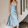 No Advice Midi Dress Blue