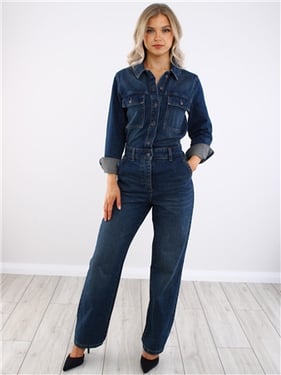 Jdy Vigga Jumpsuit - Dark Blue Denim - XL
