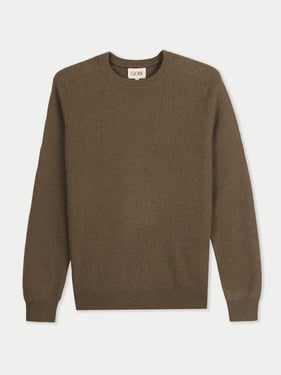 Men's Ribbed Cashmere Sweater - 2XL / cub / MK0307-1900/1900