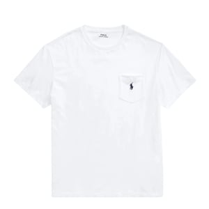 Polo Ralph Lauren Classic Fit Jersey Pocket T-Shirt White