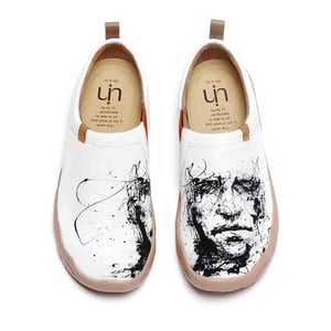 SILENT MAN Art Design Loafers for Men - 12.5