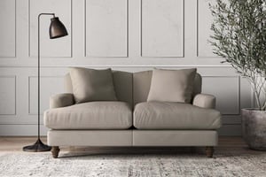 nkuku Deni Small Sofa | Make To Order | Recycled Cotton Flax