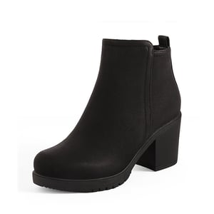 DREAM PAIRS Low Heel Chunky Ankle Boots