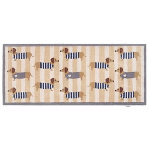 Sausage Dog Chic Washable Runner - 65x150cm