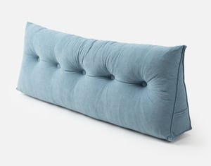 QE Home Wedge Pillow in Blue