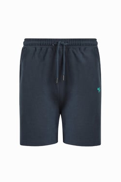 Weird Fish Ebony Organic Cotton Pique Shorts Navy Size 8