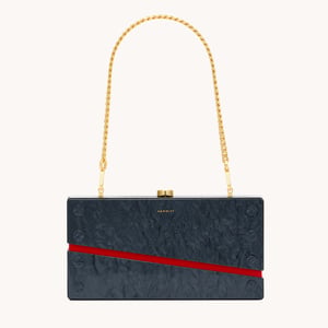 Hammitt Soiree Clutch Carrara Black Brushed Gold Med
