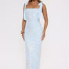 Lantern Light Love Sequin Maxi Dress Blue