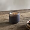 nkuku Cedarwood & Fig 1 Wick Scented Candle | Candles & Home Fragrance | Frosted Black