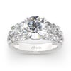 Jeulia Sidestones Round Cut Sterling Silver Ring