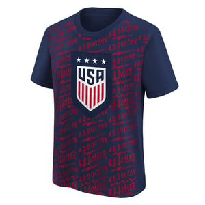 Youth Outerstuff USWNT Exemplary All Over Print Tee / XL