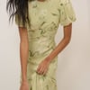 Sage Floral Chiffon Juno Maxi Dress