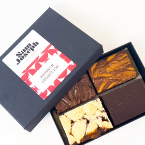 Handmade brownie selection