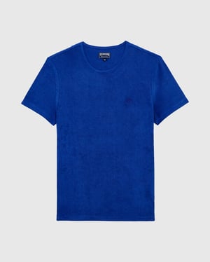 Vilebrequin - Terry T-shirt Solid - Tee Shirt - Tiramisu - Blue - Size XXXL